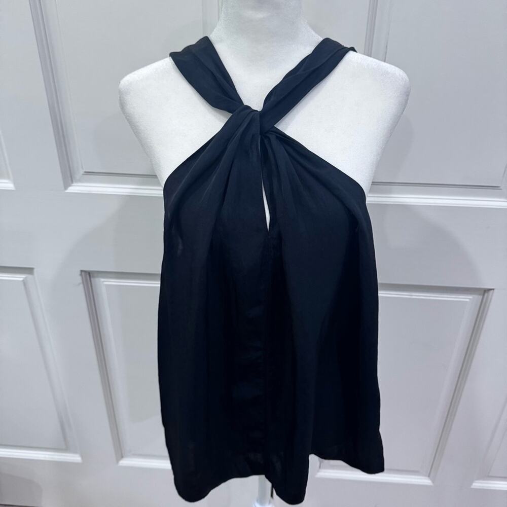 rag & bone Black Collins Blouse, size L